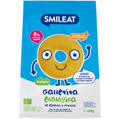 Smileat Galletas Infantiles De Espelta Con Manzana Ecol Gica Gr Atida