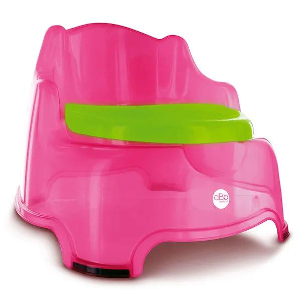 DBB REMOND  Fauteuil Pot B&eacute;b&eacute; 3en1 Pot Fauteuil et Marchepied Coloris Rose 
