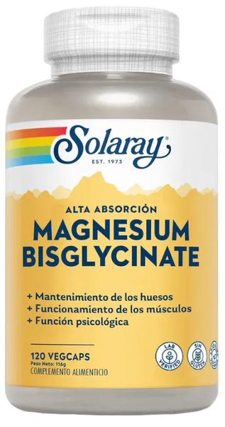 solaray bisglycinate magnesio 120 vegcaps