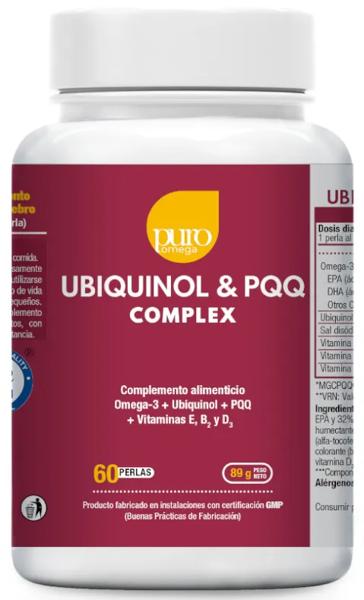 Puro Omega Puro Omega Ubiquinol & PQQ Complex 60 Perlas