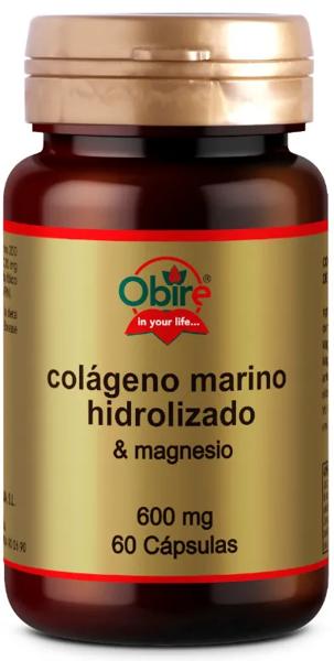 Obire Colágeno Marino + Magnesio 600 mg 60 Cápsulas