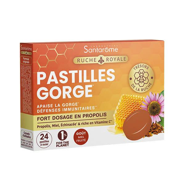 Santarome Pastilles pour Apaiser la Gorge Propolis & Miel 24 pastilles 3