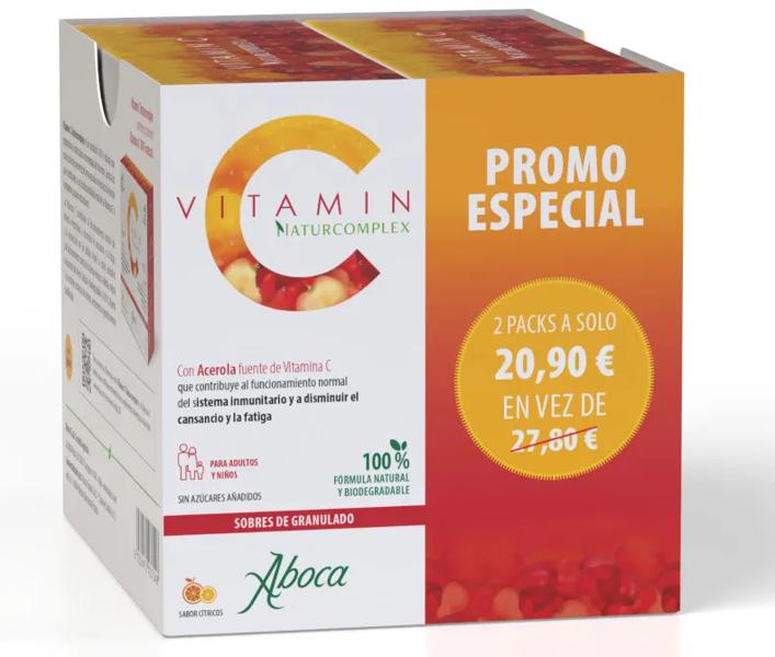 Aboca Vitamina C Naturcomplex Pack 2x20 Sobres 5 gr
