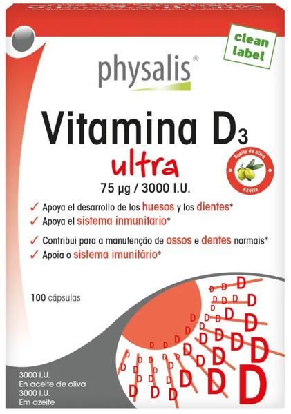 Physalis Vitamina D3 Ultra 100 Cápsulas
