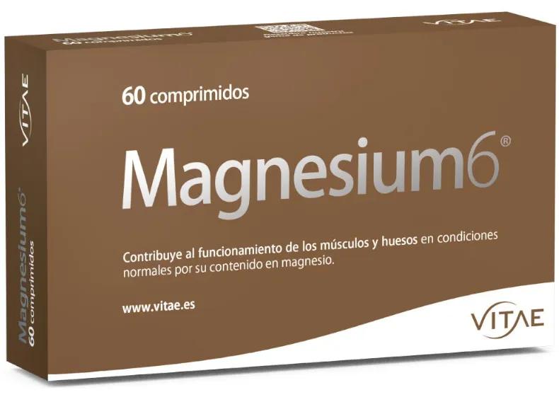 Vitae Magnesium6, 6 Sales de Magnesio, B6 y Taurina 60 Comprimidos