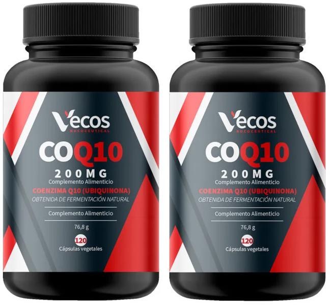 Vecos Nucoceutical Coenzima Q10 200 mg 2x120 Cápsulas Vegetales