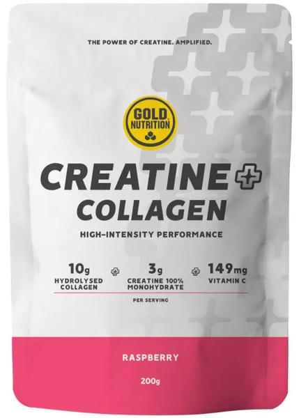 GoldNutrition Creatine + Collagen Frambuesa 200 gr