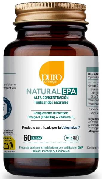 Puro Omega Natural EPA Máxima Absorción 60 Perlas