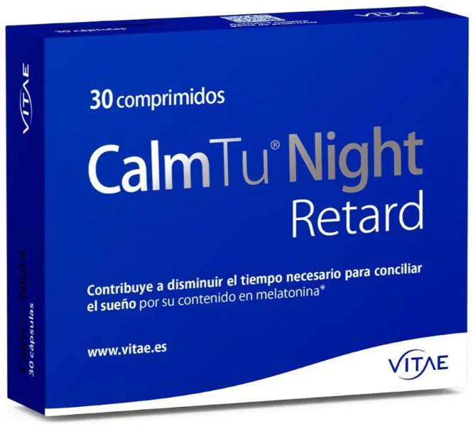 Vitae CalmTu Night Retard con Valeriana y Melatonina 30 Comprimidos