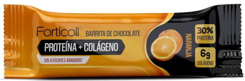 Forticoll Proteína Colágeno Naranja 12 Barritas 50 gr