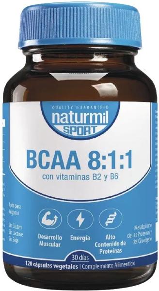 Naturmil BCAA 8:1:1 120 Cápsulas Vegetales
