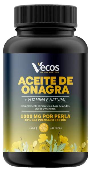 Vecos Nucoceutical Aceite de Onagra 1000 mg 120 Perlas