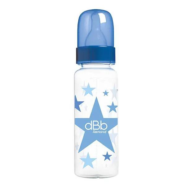 Biberon en polypropylène Tétine en silicone 0 à 6 mois Coloris Bleu 270 ml