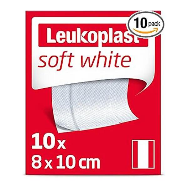 Leukoplast Soft White Pansement 10x8cm 10 unités