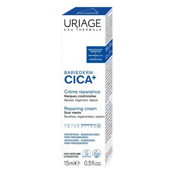URIAGE  Bari&eacute;derm-Cica Cr&egrave;me Cuive-Zinc R&eacute;paratrice Peaux Abim&eacute;es 15ml