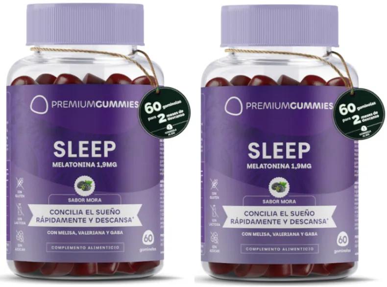 Premium Gummies Sleep Melatonina 1,9mg 2x60 uds