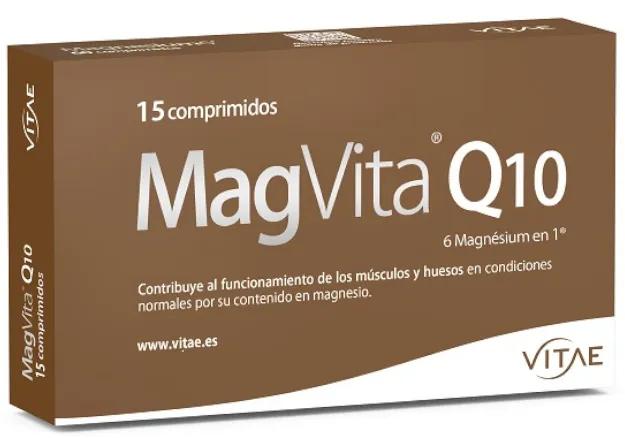 Vitae MagVita Q10 6 Sales de Magnesio, Coenzima Q10 y B6 15 Comprimidos