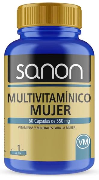 Sanon Multivitamínico Mujer 60 Cápsulas de 550 mg