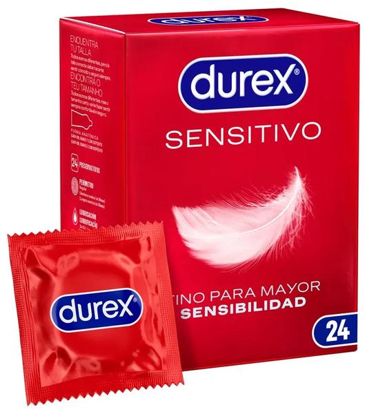 durex preservativos sensitivo suave 24 uds