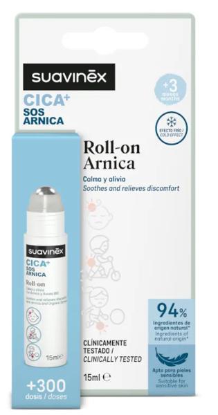 Suavinex CICA+ SOS Árnica Roll On Calma y Alivia +3m 15 ml