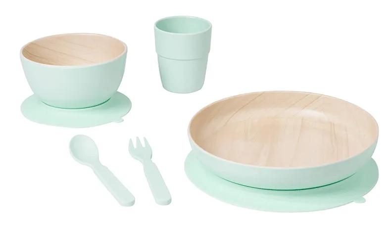 Saro Vajilla Nordic Melamina Mint 5 Pzas