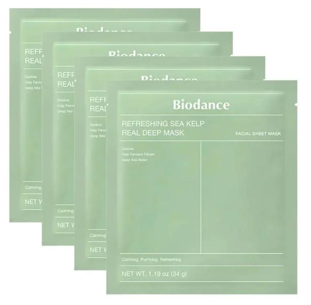 Biodance Refreshing Sea Kelp Real Deep Mask 4Uds