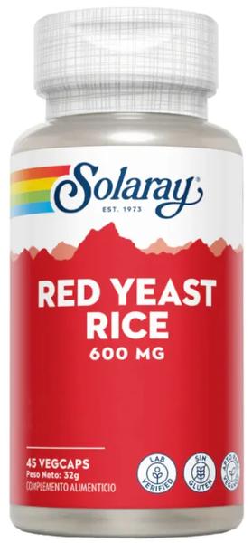Solaray Red Yeast Rice 45 Vcaps 600 Mg | La Ventana Natural - Imagen 3