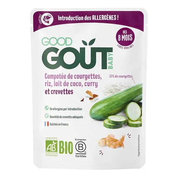 Good Gout Compotée de courgette, riz, lait de coco, curry et crevette 190g 2