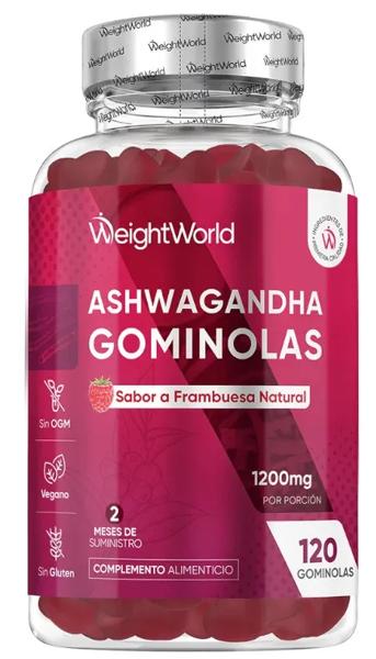 WeightWorld Ashwagandha 1200mg Sabor Frambuesa 120 Gominolas