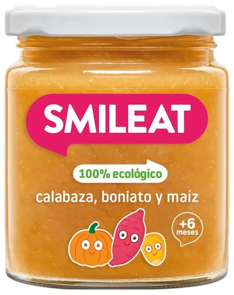 smileat tarrito de calabaza boniato y maiz eco 6m 220 gr