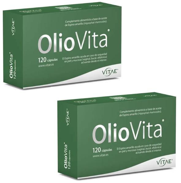 Vitae Oliovita Aceite de Espino Amarillo rico en Omega 7 2x120 Cápsulas