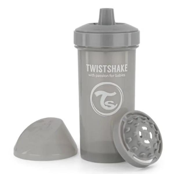 Twistshake Gris Vaso Kid Cup 360 Ml. +12Mss, Modelo Pastel - Imagen 3