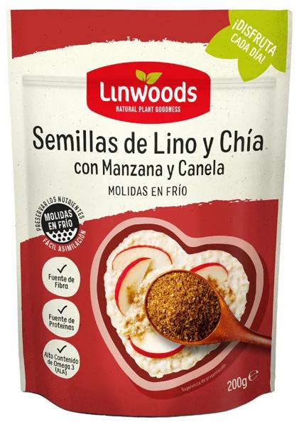 Linwoods Semillas Lino y Chía con Manzana y Canela Molidas 200 gr