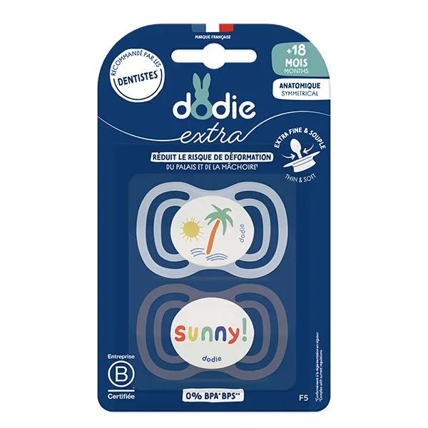 Sucette Anatomique +18 mois F5 Extra fine Coloris Bleu Lot de 2 coloris aléatoire 3