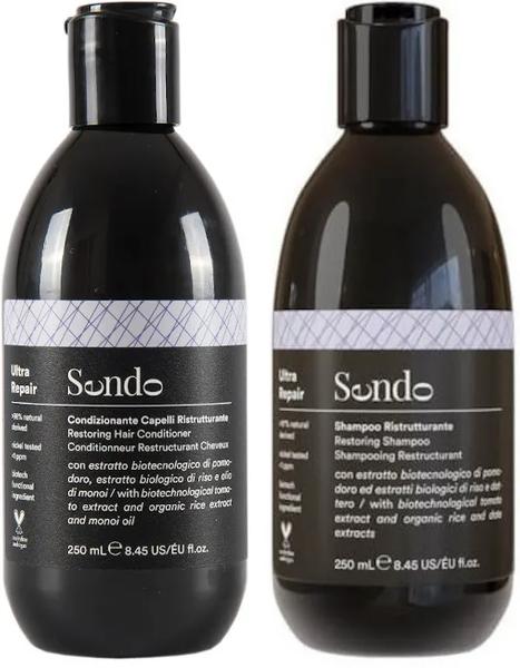 sendo champu reparador 250 ml  acondicionador reparador 250 ml