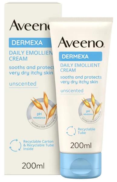 Aveeno Dermexa Daily Emollient Crema Facial Piel Atópica 200 ml