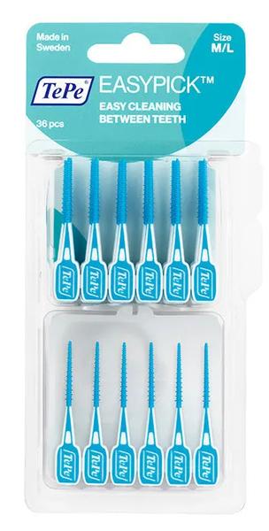 Tepe Azul Cepillo Interdental Easy Pick M/L 36 Uds + Caja