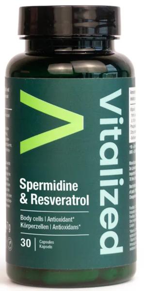 Vitalized Spermidine y Resveratrol 30 Cápsulas