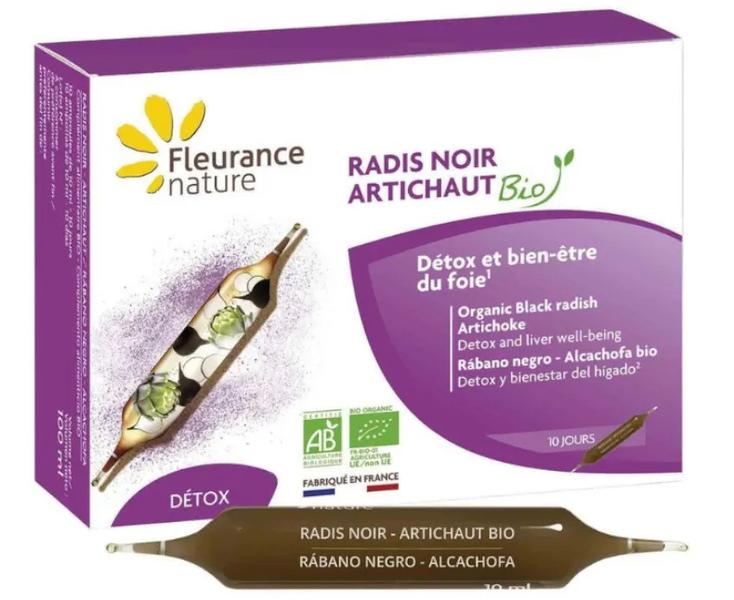 Fleurance Nature Negro Rábano Y Alcachofa Bio 10 Ampollas