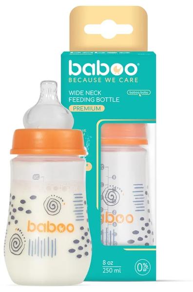 baboo biberon cuello ancho flujo medio blue haze 3m 250 ml