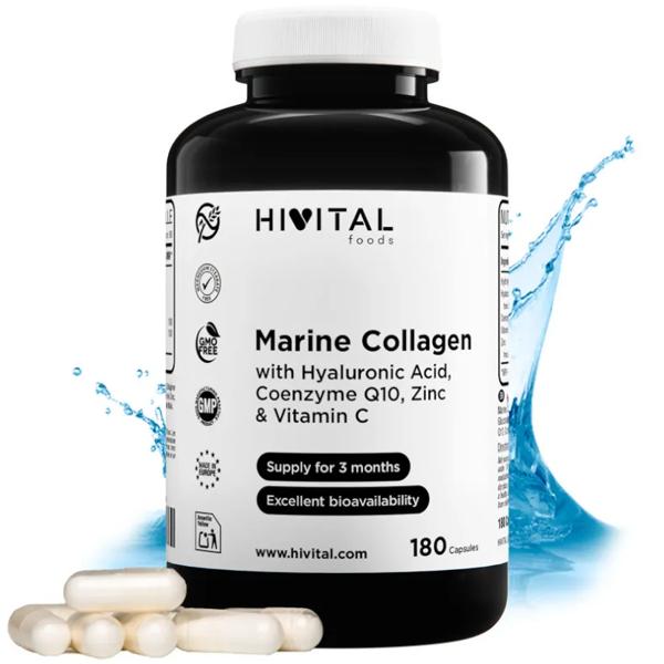 Hivital Colágeno Marino + Ácido Hialurónico 180 Cápsulas