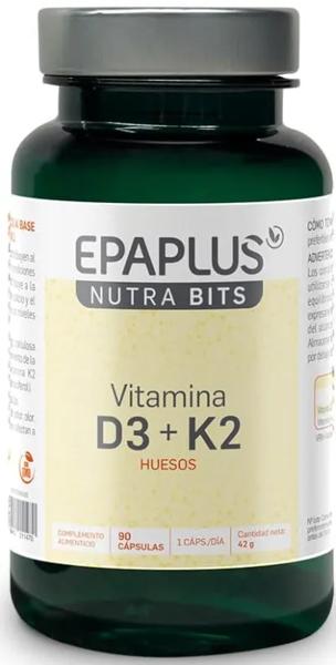 Epaplus Nutra Bits Vitamina D3+K2 90 Cápsulas