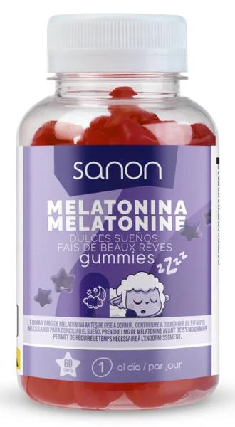 Sanon Melatonina 1 Mg 60 Gummies