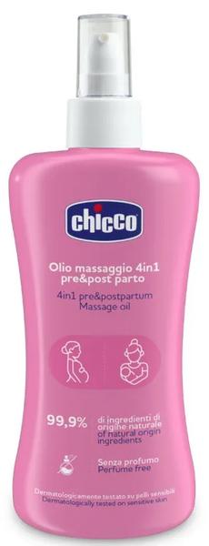 Chicco Aceite Masaje Pre Y Posparto 4 En 1 200Ml - Imagen 2