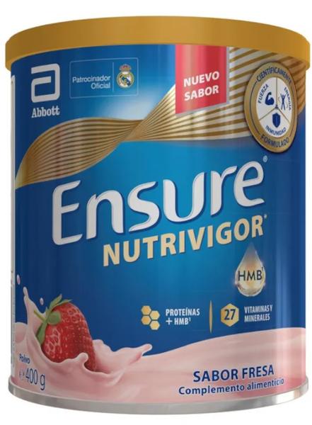 Ensure 3 X Nutrivigor Sabor Fresa 400 G De Polvo - Imagen 2