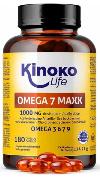 Kinoko Life Omega 7 Maxx 180 Cápsulas