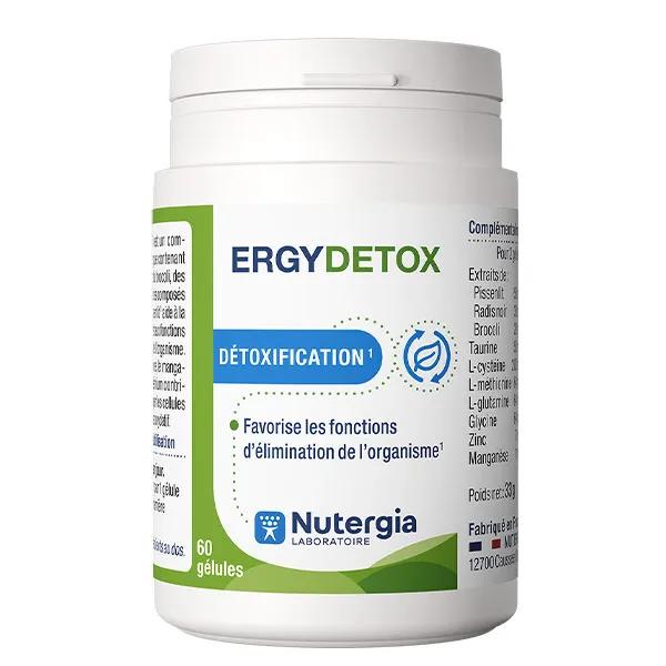 NUTERGIA  Ergydetox D&eacute;toxification 60 G&eacute;lules - Pot