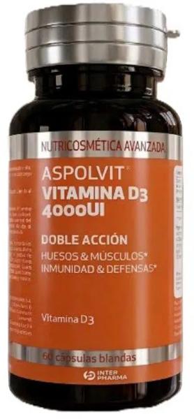 Aspolvit Vitamina D3 60 Cápsulas Blandas