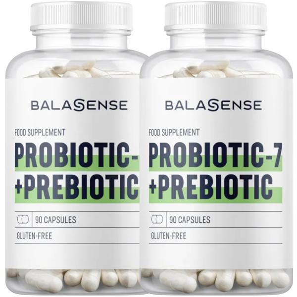 Balasense Probióticos-7 y Prebióticos 2x90 Cápsulas