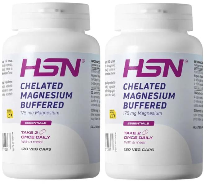 HSN Bisglicinato de Magnesio (175mg Magnesio) 2x120 Cápsulas Veganas